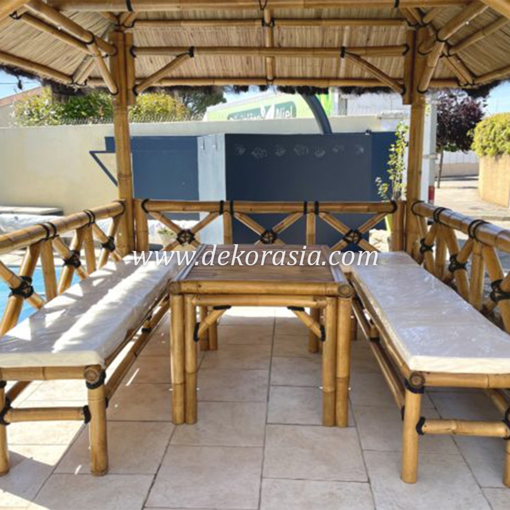 Bamboo Gazebo for Home Garden, Bamboo Gazebo Outdoor - Image 2