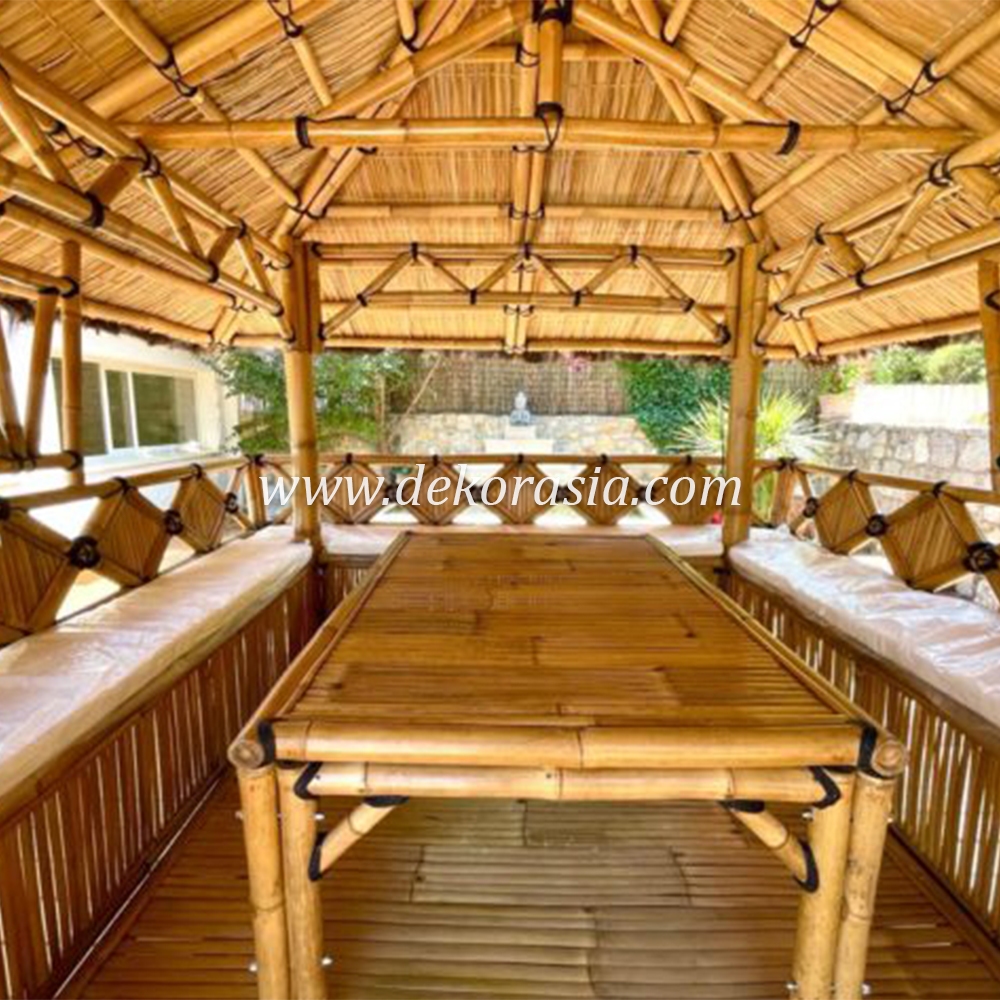 Bamboo Gazebo for Home Garden, Bamboo Gazebo Outdoor